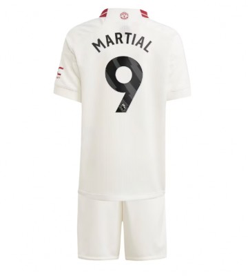 Manchester United Anthony Martial #9 Koszulka Trzecich Dziecięca 2023-24 Krótki Rękaw (+ Krótkie spodenki)